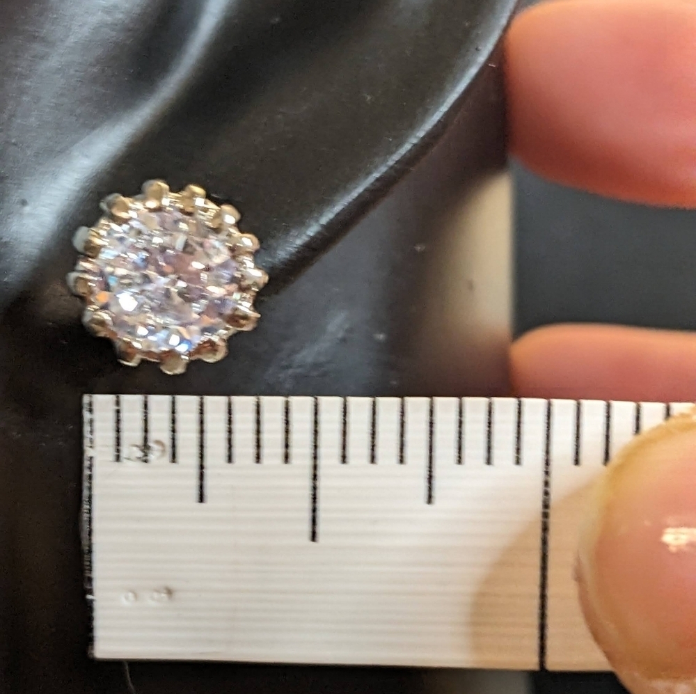 Swarovski Crystal Elements Silver Overlay Earrings - Picture 3 of 5